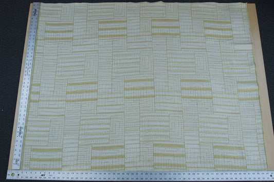 Scalamandre "a Stitch In Time" Green Old World Weavers Arts & Crafts Cotton Green Trompe-l'œil