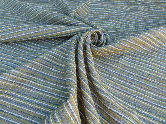 Scalamandre Cashiers Blue Mini Texture Rayon Cotton Thick! Old World Weavers MSRP USD 136/Y