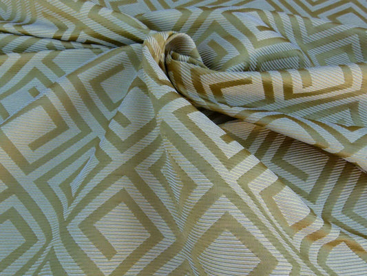 Scalamandre Eames Chartreuse Green Golden Silk Woven Diamond Chenille Old World Weavers MSRP USD 280/Y