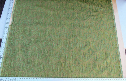 Scalamandre Coltibuono Grey Watkins Green Renaissance Damask Old World Weavers MSRP USD 224/Y