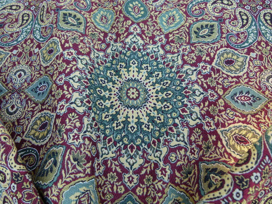 Scalamandre Bessarabia Grey Watkins Spice Red Gold Arabic Brocade Old World Weavers MSRP USD 264/Y