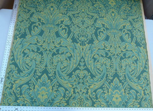 Scalamandre "chagall Green Jade Gold Renaissance Cotton Damask Old World Weavers MSRP USD 152/y