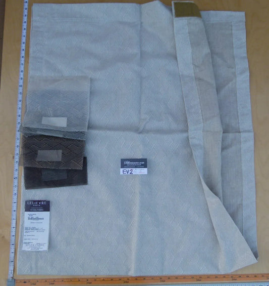 3 Ev2 2y Scalamandre Galon Sheer Blanc Off White Embroidery Geometric