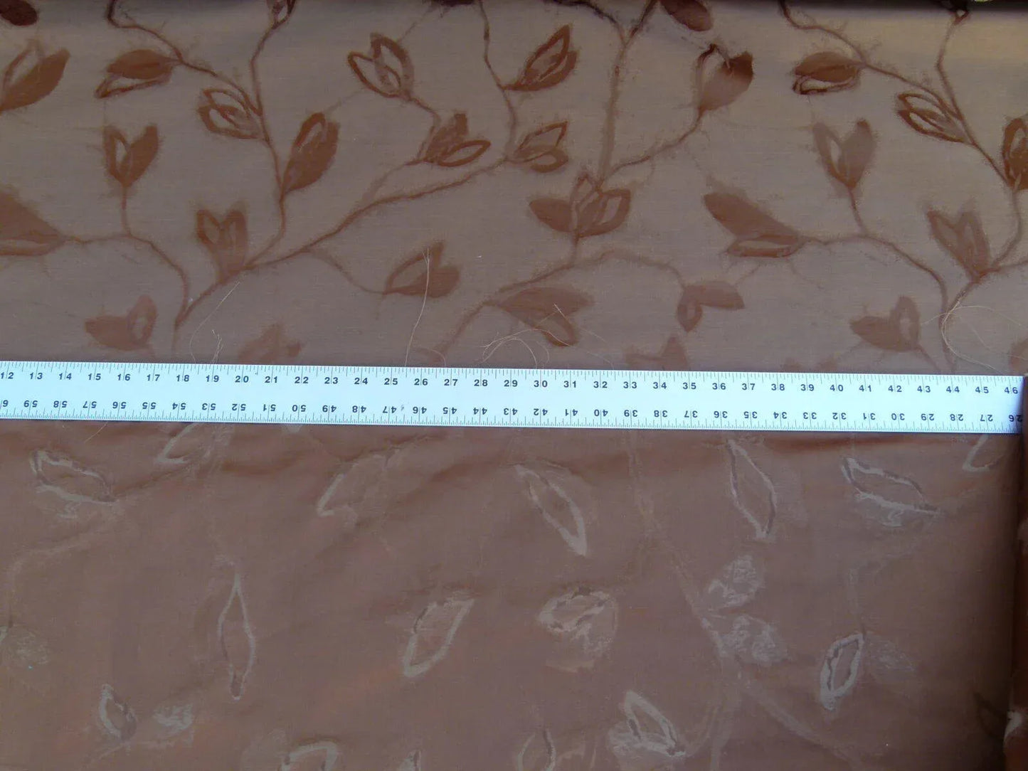 By Yard Scalamandre Gw Maharajah Chestnut Brown Silk Linen Damask Reversible MSRP USD 348/Y