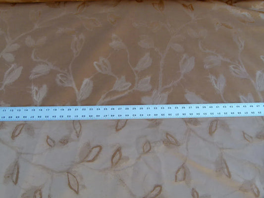 By Yard Scalamandre Gw Maharajah Clove Pink Brown Silk Linen Damask Reversible MSRP USD 348/Y