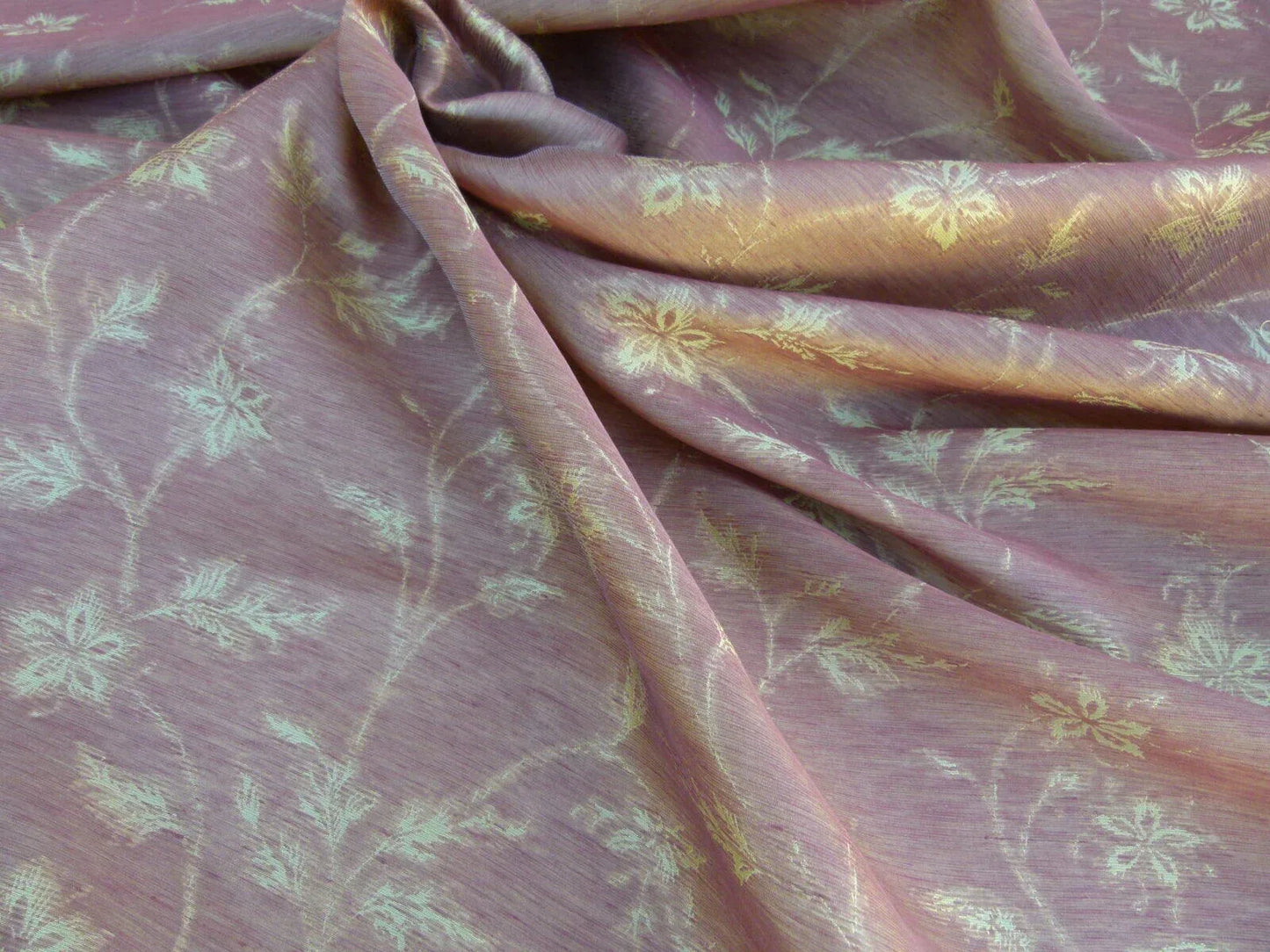 Scalamandre Serene Semi Sheer Silk Auburn Red Gold Double Organza Old World Weavers MSRP USD 168/y