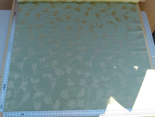 By Yard Scalamandre Gw Maharajah Arctic Blue Icy Silk Linen Damask Reversible MSRP USD 348/Y