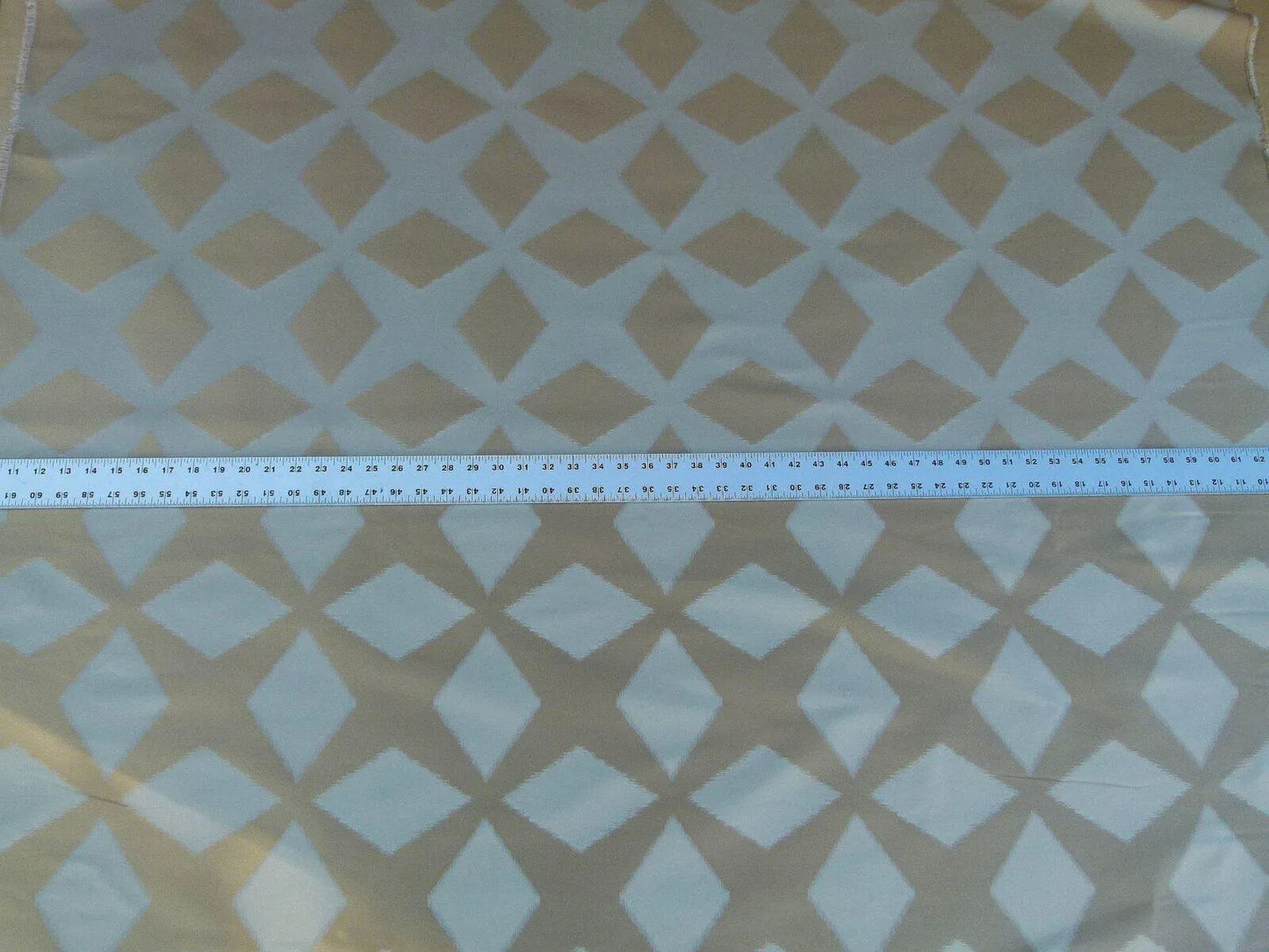 Scalamandre Polygon "gold" Watkins Brilliant Cream Silk Cotton Old World Weavers MSRP USD 260/Y