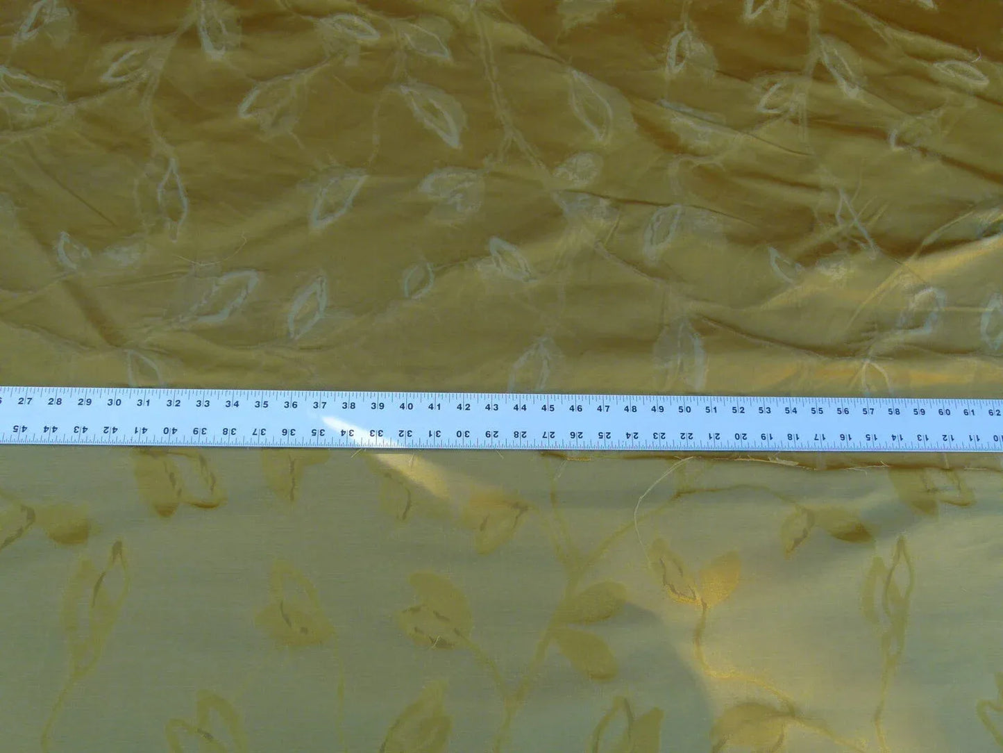 By Yard Scalamandre Gw Maharajah Antique Gold Yellow Silk Linen Damask Reversible MSRP USD 348/Y