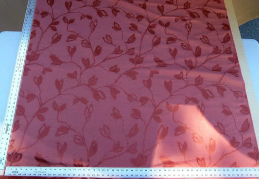 By Yard Scalamandre Gw Maharajah Paprika Red Spice Silk Linen Damask Reversible MSRP USD 348/Y