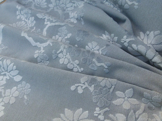 Scalamandre Yoshino "grey" Asian Japanese Penzai Magnolia Tree Cut Velvet MSRP USD 240/Y