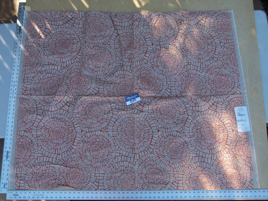 25 Ev4 Scalamandre 1.2y Dianthus Tangerine Dark Orange Print MSRP USD 144/Y Flower Print Old World Weavers Cotton Linen