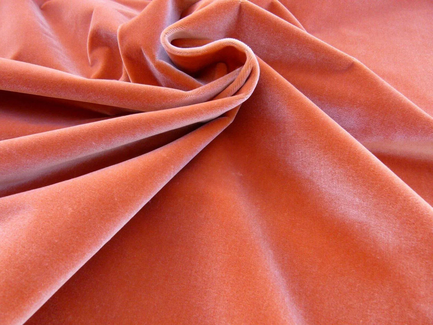 By Yard Scalamandre Pisanello Silk Velvet Shrimp Pink Orange Red MSRP USD 558/Y (copy)