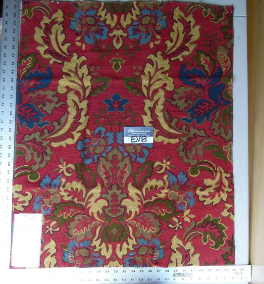 2 Ev8 Scalamandre Showroom Sample 32"x26" Novaro Tapestry Wool Multi Red Thick MSRP USD 596Y