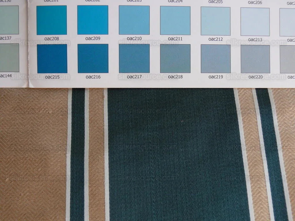 Scalamandre "chevalier" Silk Linen Teal Blue