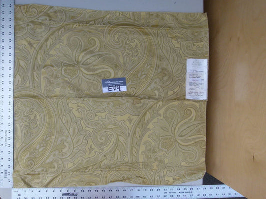 16 Ev9 Scalamandre Showroom Sample Square Villa Rizzardi Citrine Paisley MSRP USD 207/Y