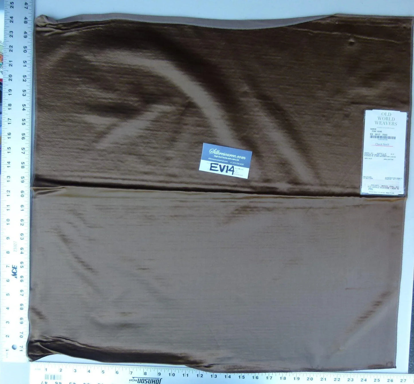 8 Ev14 Scalamandre Sample Square Sarin Pine Cone