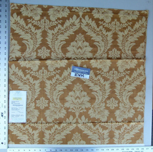 10 Ev14 Scalamandre Sample Square Chateau Royal Copper