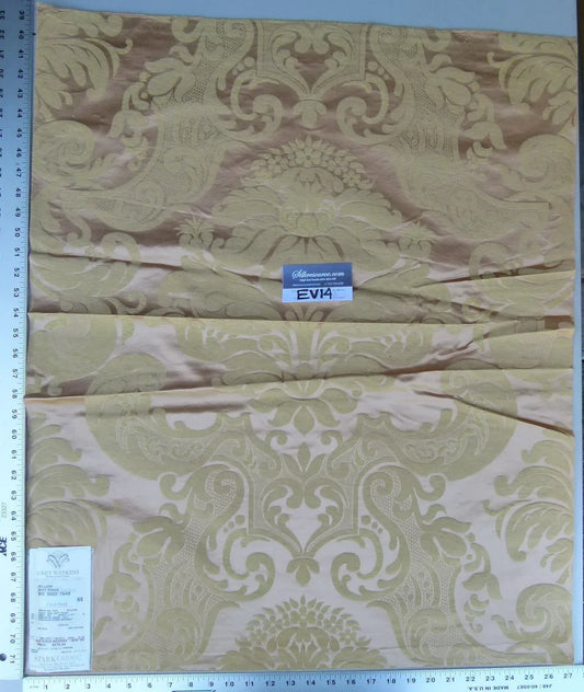 14 Ev14 Scalamandre Sample Square Bellona Soft Peach