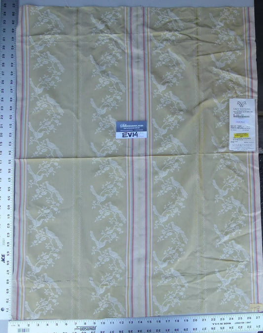 34 Ev14 Scalamandre Sample Square Fine Feathers Champagne