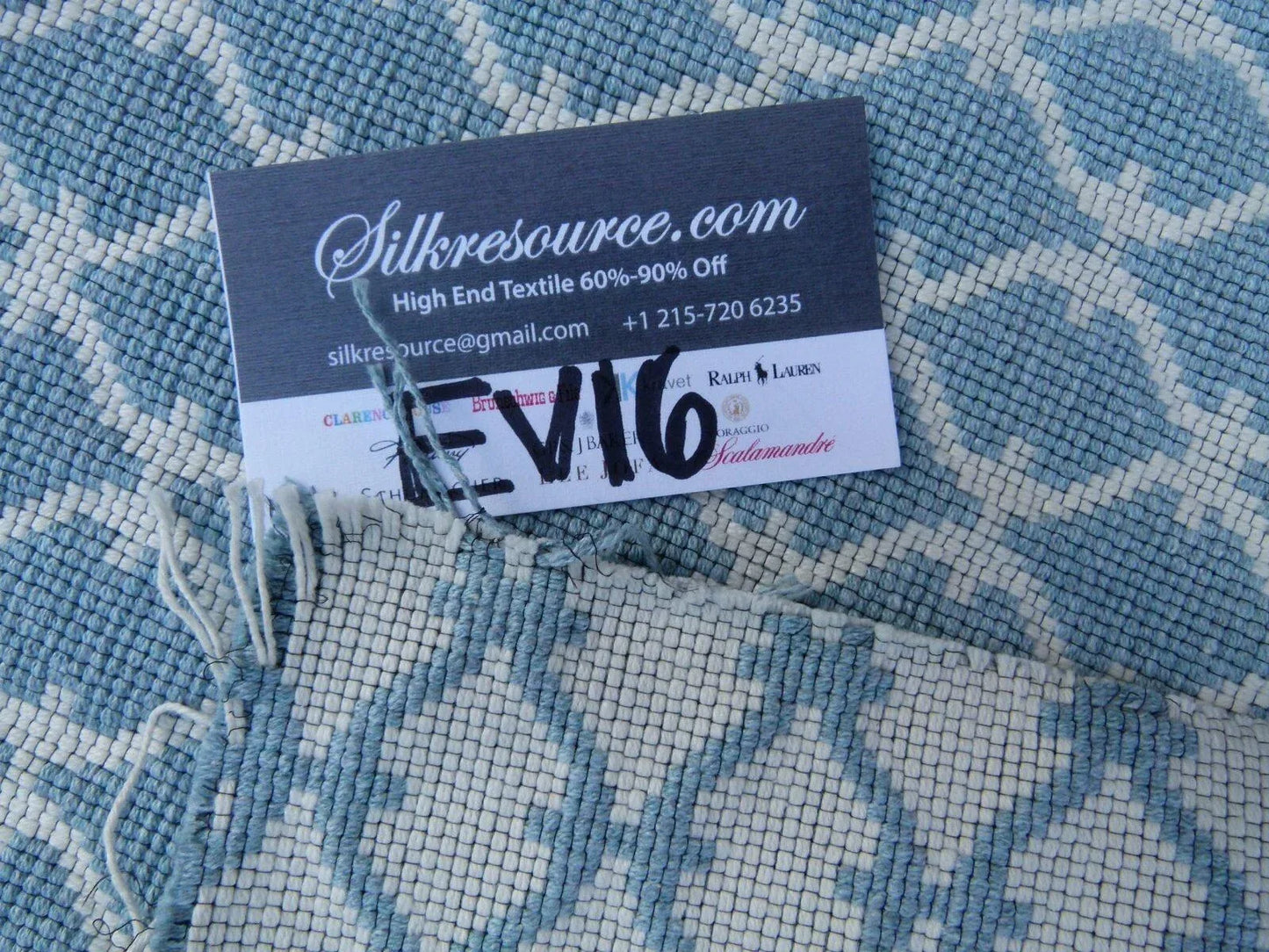 26 Ev16 Scalamandre Various Light Blue And White