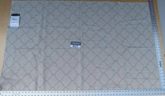 19 Ev17 Scalamandre Sample Square Treillage Flax Beige