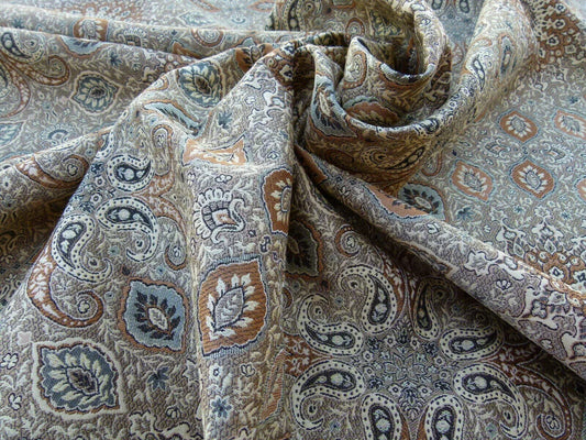 Scalamandre Bessarabia Grey Watkins Taupe Arabic Brocade Old World Weavers MSRP USD 264/Y