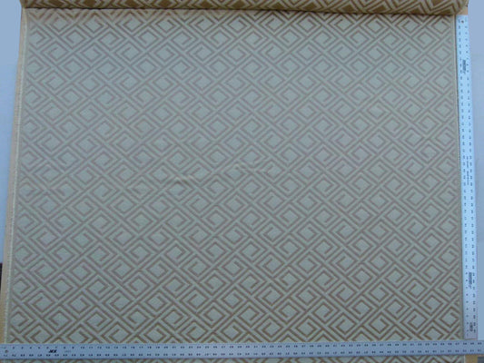 Scalamandre Eames Taupe Tan Gold Coffee Silk Woven Diamond Chenille Old World Weavers MSRP USD 280/Y