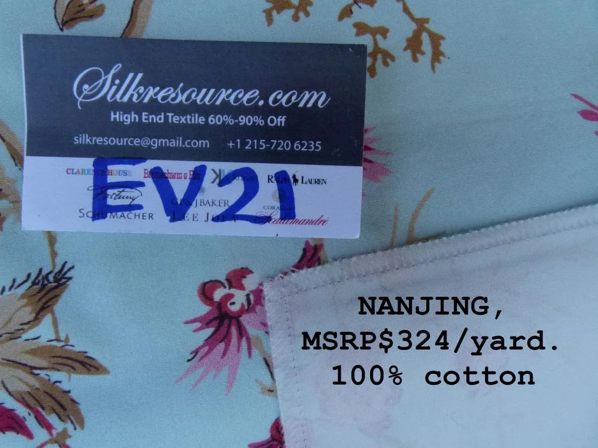 18 Ev21 Scalamandre Nanjing MSRP USD 324/yard 100% Cotton