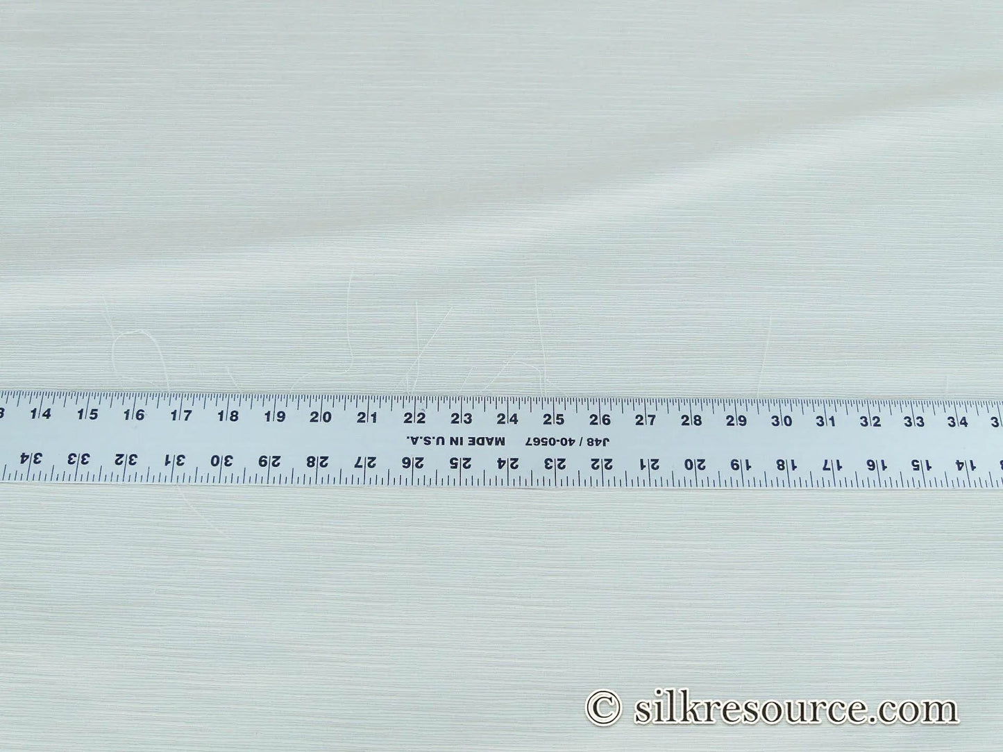 Scalamandre Leela Ivory White Silk Ottoman MSRP USD 198/Yard