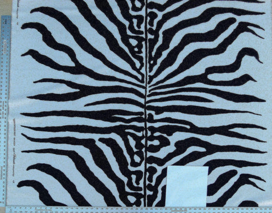 Scalamandre Zebra - Outdoor Black & White Zebra Skin Pattern Animal Skin MSRP USD 198