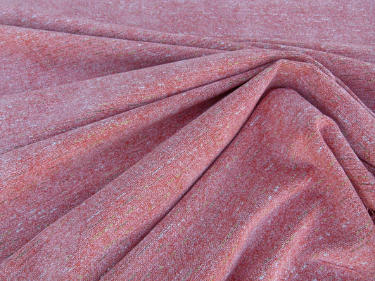 Scalamandre Thomas Coral Linen Chenille Viscose, Polycotton Pink MSRP USD 192/y