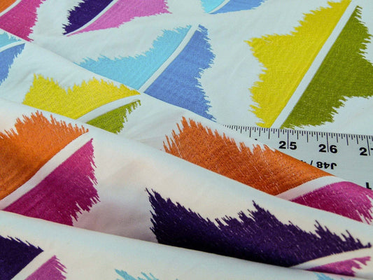 Scalamandre Caribbean Islands Colorfulness Tropical Colorful Embroidery MSRP USD 500