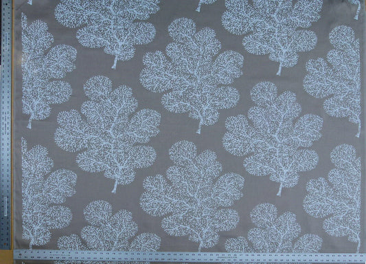 Scalamandre Bay Coral Taupe White Coral Reef Ocean On Solid-colored Ground Print 100% Linen MSRP USD 214