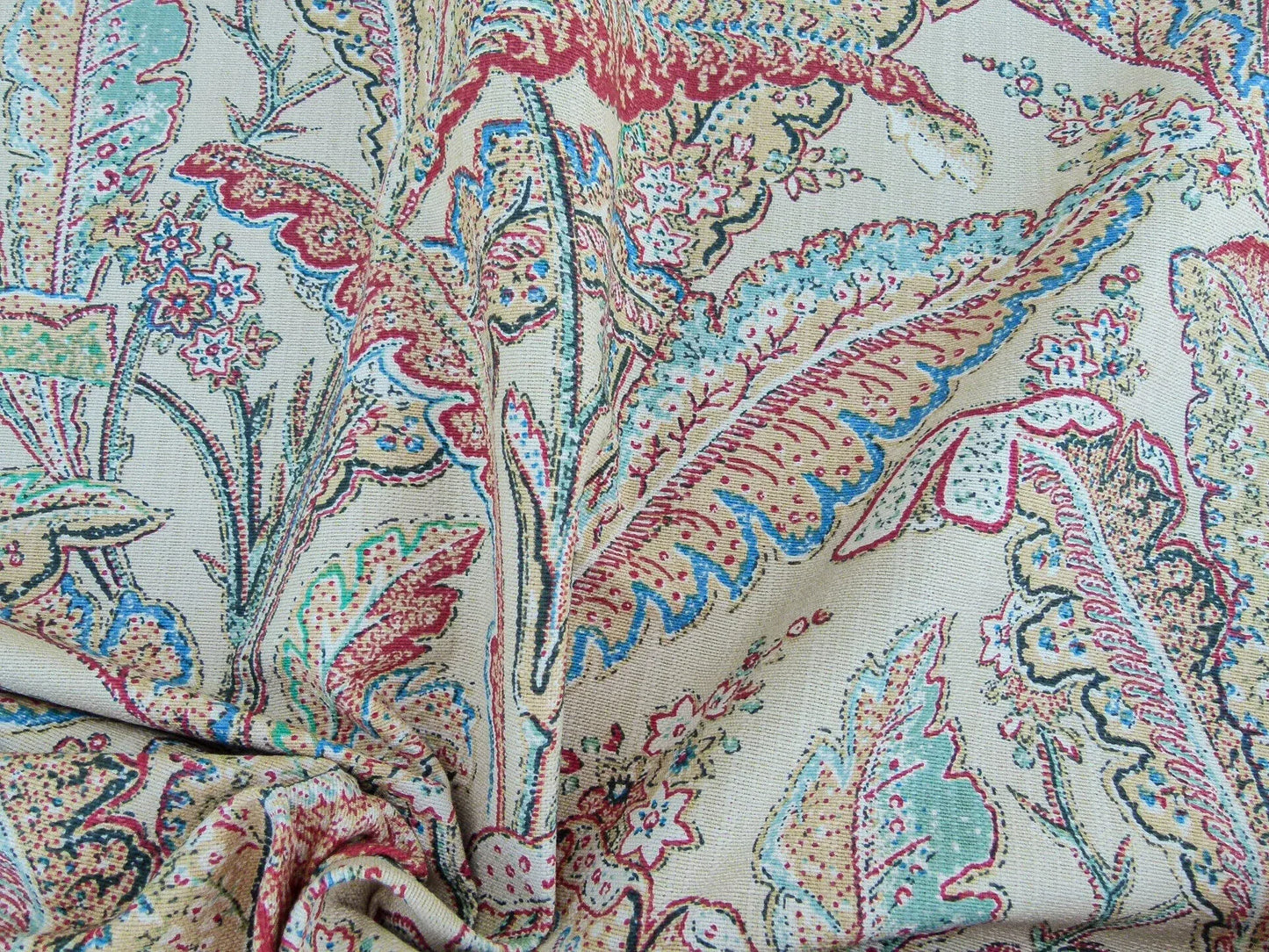 Scalamandre Palmette Straw Hand Screen Printed Palm Foliage Yellow MSRP USD 250
