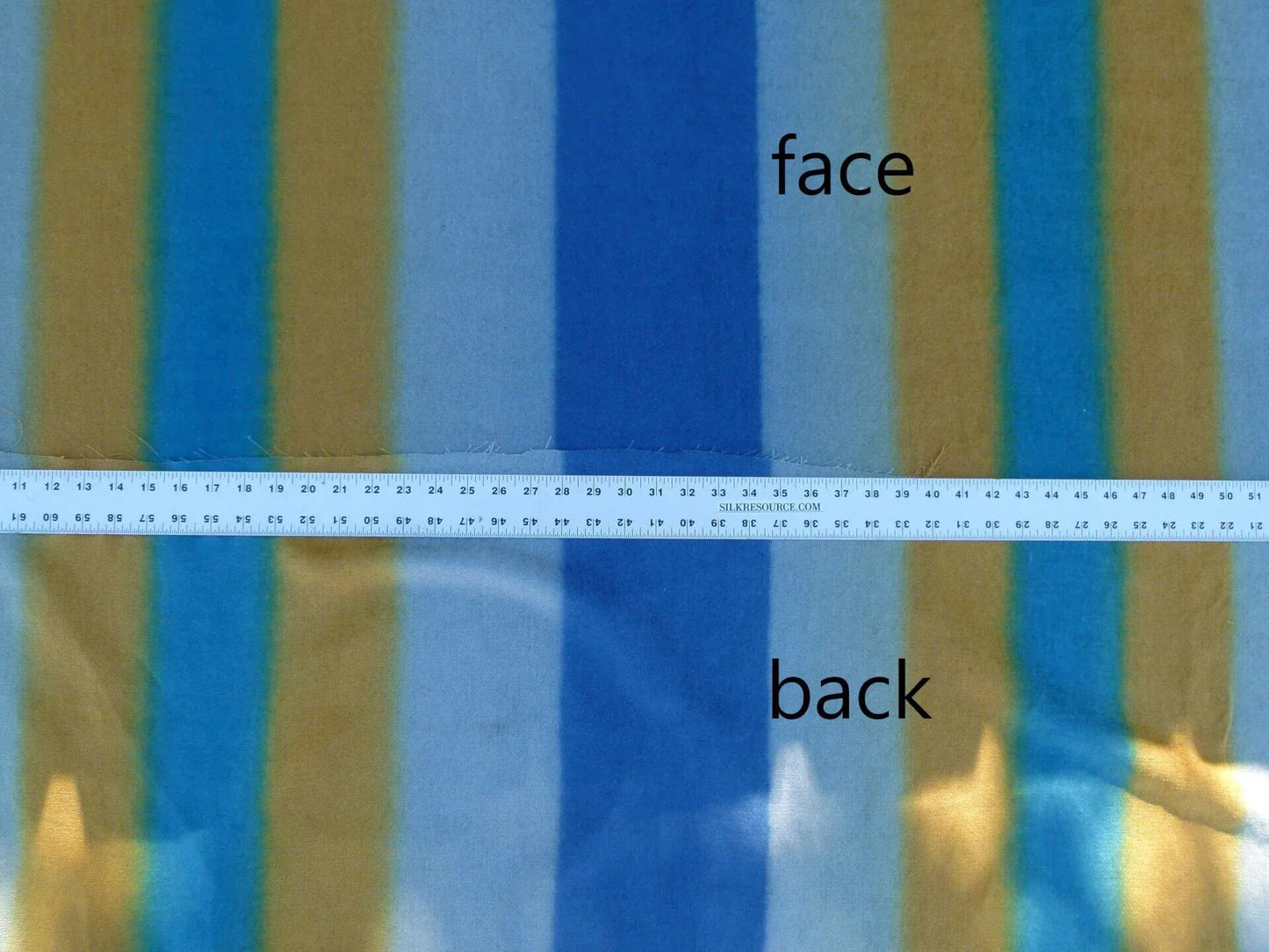 Scalamandre Comporta Cool Summer Ombre Hand Print Stripe Blue White Yellow MSRP USD 300+/y