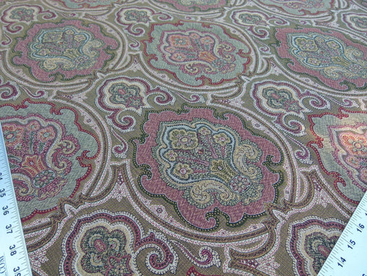 Scalamandre Konar Burgundy Intricate Tamil Decorative Medallion In Red Pink MSRP USD 324