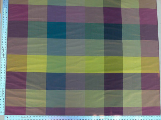 Scalamandre Hampleton Rainbow Silk Taffeta With Rainbow Of Colors MSRP USD 152