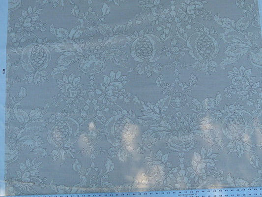 Scalamandre Padua Beige/ecru Classic Pomegranates Hand Printed Linen in U.S. MSRP USD 174/y
