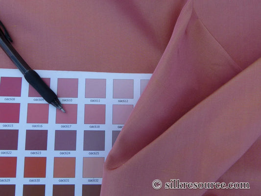 4.75y+2.1y Scalamandre Caribbean 100% Silk Faille Coral Salmon Pink Orange MSRP USD 300+/Yard