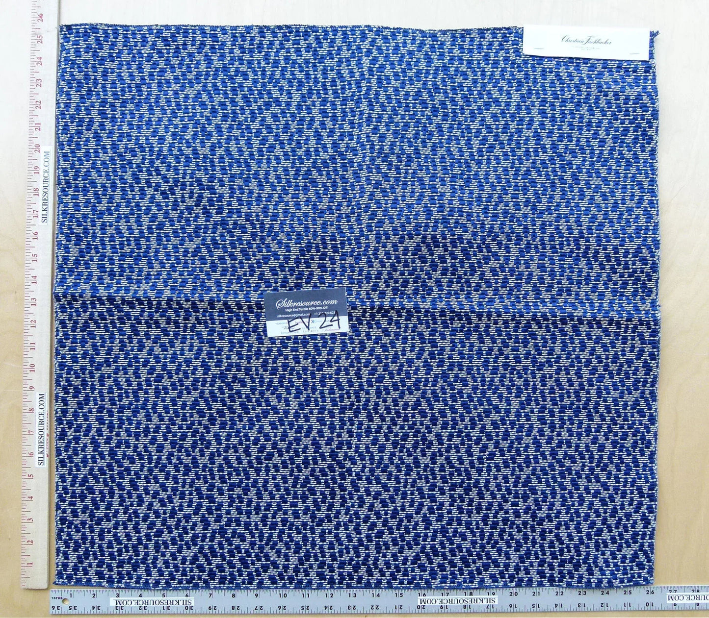 4 EV24 25"x26" Christian Fischbacher LAGOON Navy Blue Small Scale