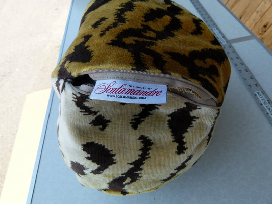Pillow Case only Scalamandre Tigre Velvet Handmade in US Sphere