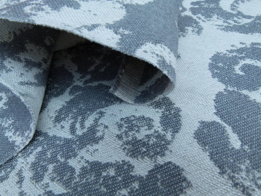 2 EV27 2.2yrd x 55.5"wide Scalamandre Archivo Reversible Cement Grey White Large Jacquard MSRP USD556/y