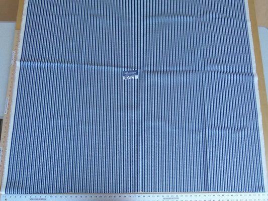 11 EV27 1.5yd x 56"wide Scalamandre HEARST BLUE drylon acrylic Stripe MSRP USD196