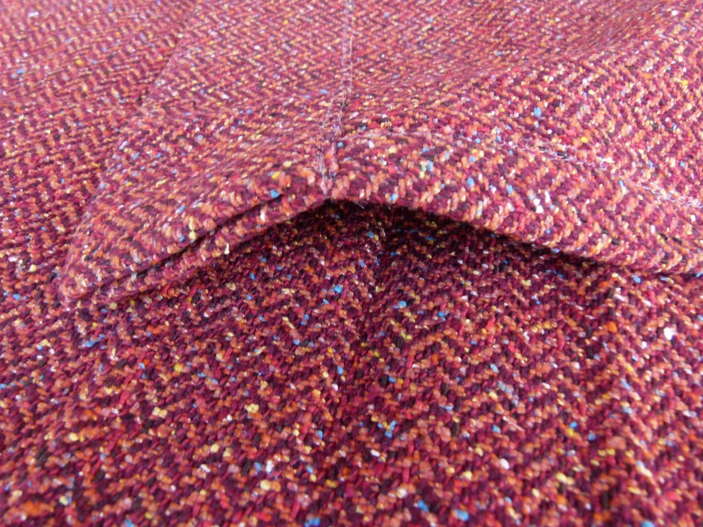 16 EV27 2.3yd x 51"wide Scalamandre CARNIVAL Red Chevron Small Scale MSRP USD286/yd