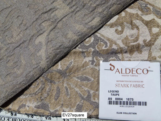 Scalamandre ALDECO Legend Taupe Damask - Brown/Square 26"x26"