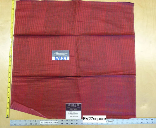 Scalamandre Lelievre Washi Andalou Red Cotton Stripe - Square