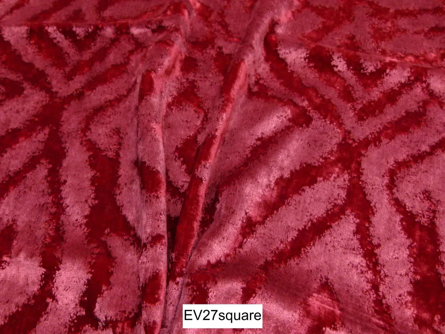 Scalamandre Alhambra Edwin Luscious Red Velvet - Square