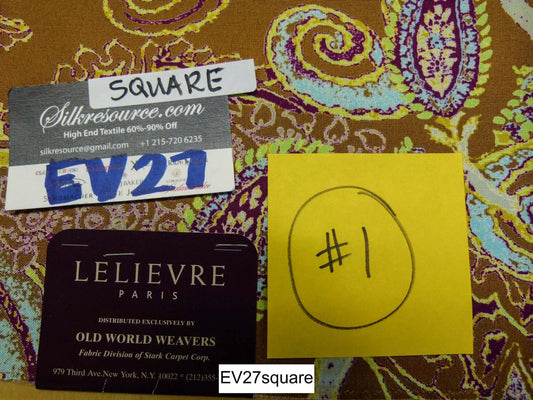 Scalamandre Old World Weavers Paisley in Red Pink Albus Mordore - Square 26"x26"