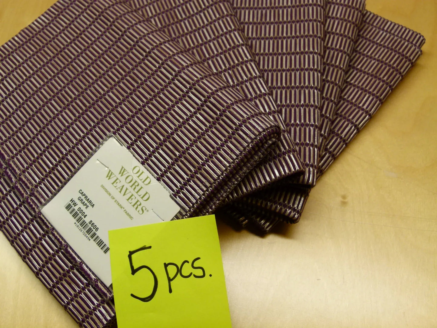 Scalamandre Old World Weavers Capria Grape Plains Texture Purple - Square